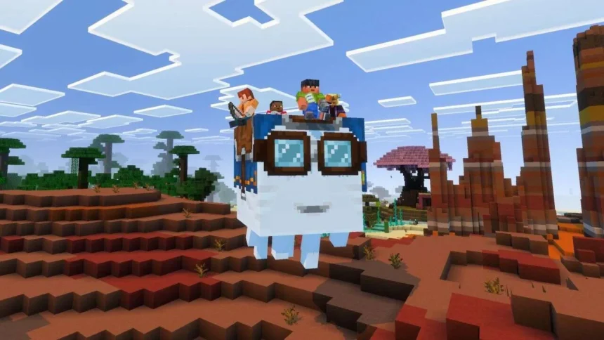 minecraft happy ghasts new flying mechanic