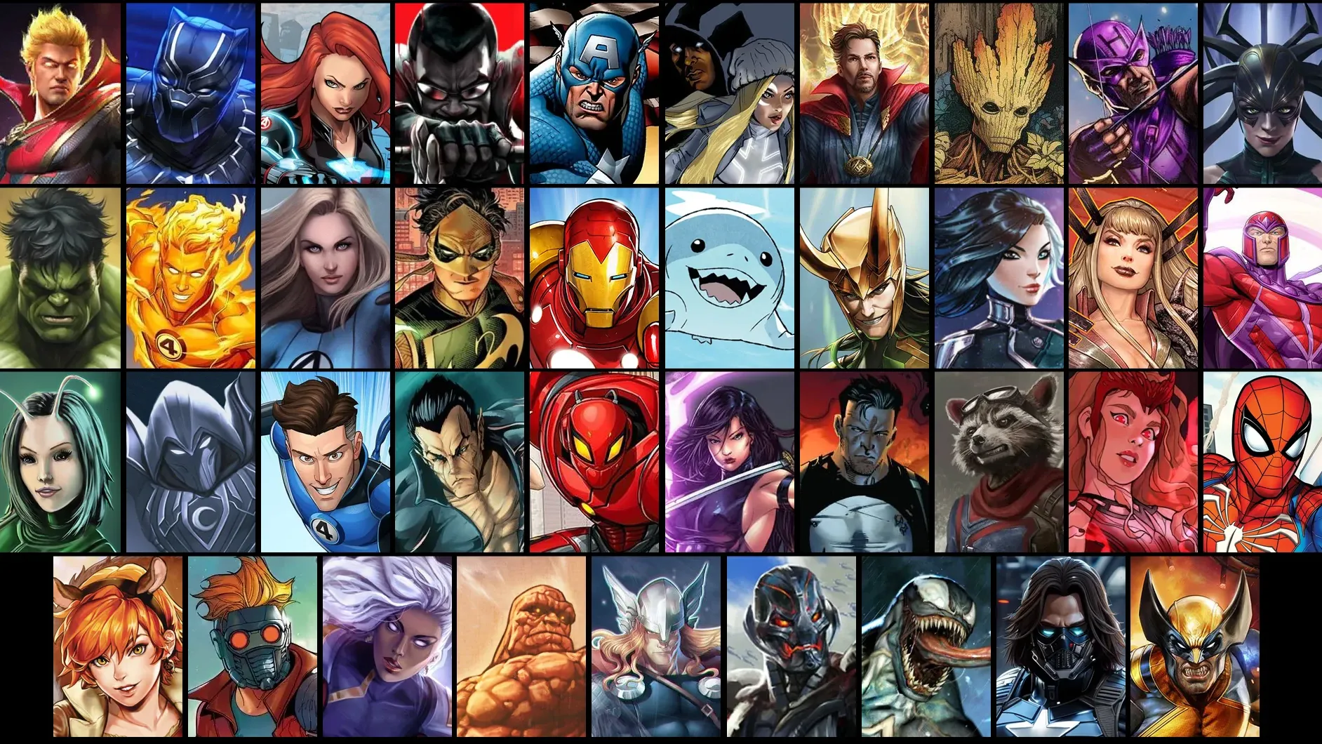 قهرمانان جدید بازی مارول رایوالز marvel rivals