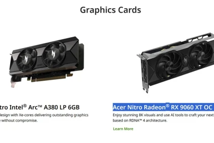 acer nitro radeon rx 9060 xt 16gb preview