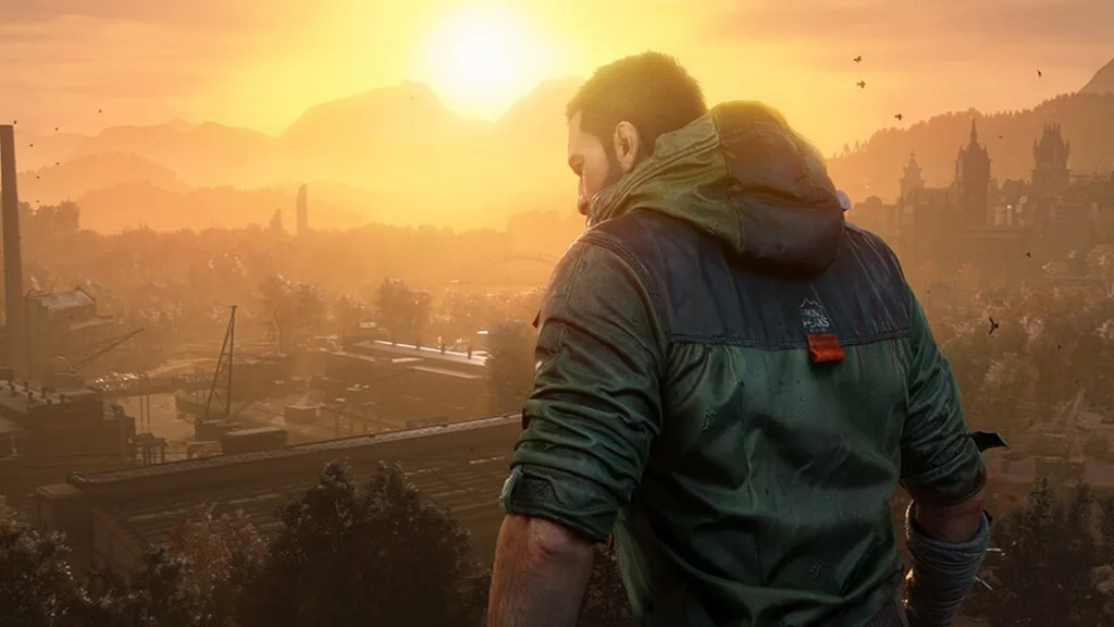 کایل کرین در حال مبارزه با زامبی‌ها در محیط شهری بازی Dying Light The Beast