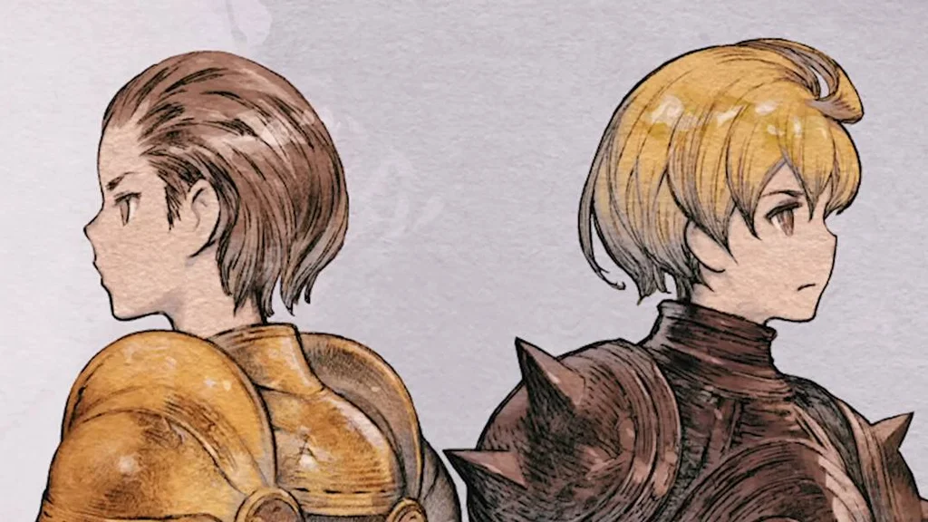 تصویر هنری اصلی بازی Final Fantasy Tactics: The Ivalice Chronicles که شخصیت‌های کلیدی و فضای بازی را نشان می‌دهد