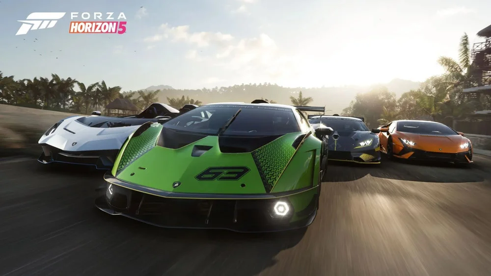 تصویری از گیم‌پلی Forza Horizon 5 روی PS5 با گرافیک چشم‌نواز و ماشین‌های متنوع