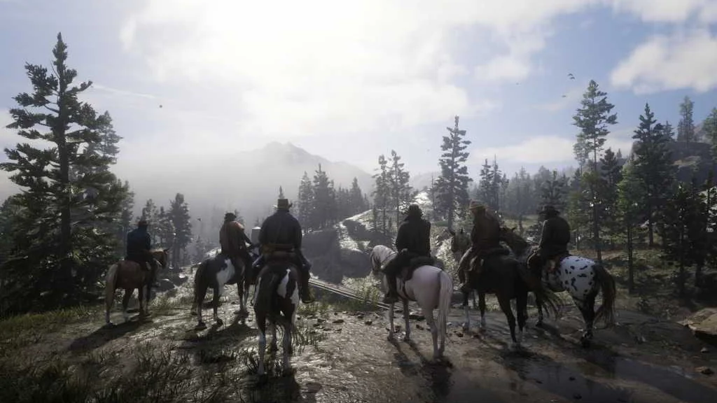 تصویری از محیط بازی Red Dead Redemption 2 با گرافیک بالا