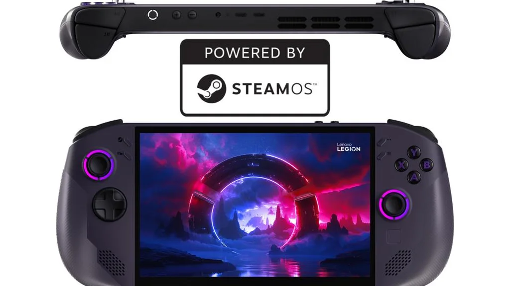 سیستم‌عامل SteamOS روی یک کنسول بازی دستی مدرن مانند Lenovo Legion Go S