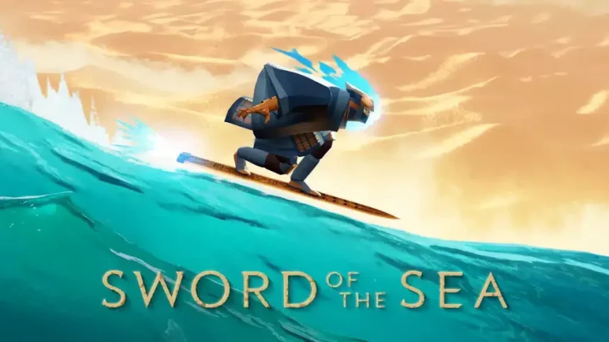 گیم‌پلی موج‌سواری سرعتی با هاورسورد در دنیای شنی بازی Sword of the Sea