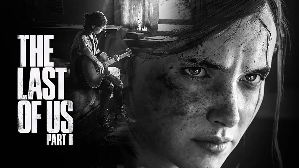 پوستر هنری از بازی The Last of Us Part II که تاریکی سفر الی را نشان می‌دهد