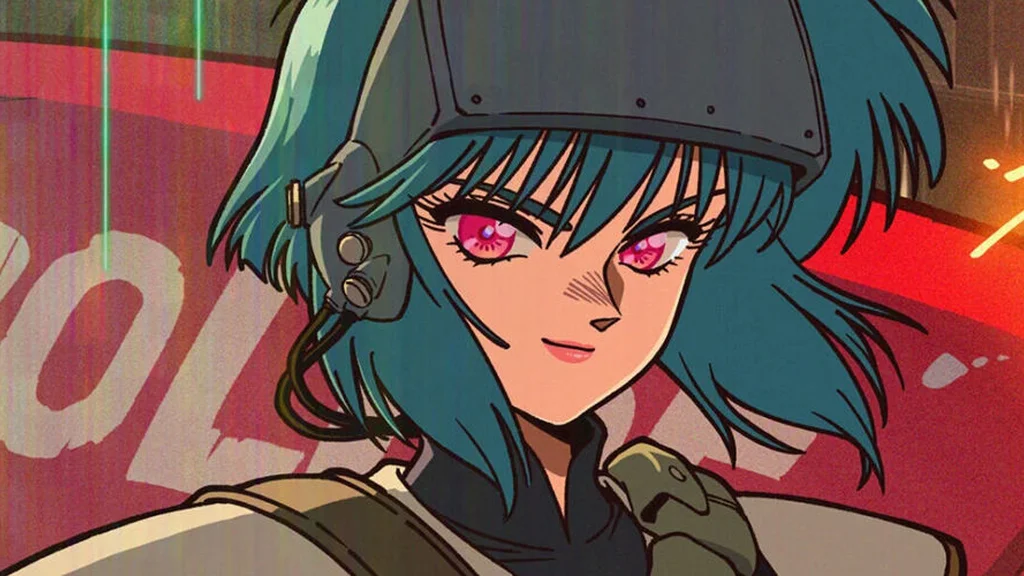 تصویری سایبرپانکی از تیزر ریبوت انیمه Ghost in the Shell.